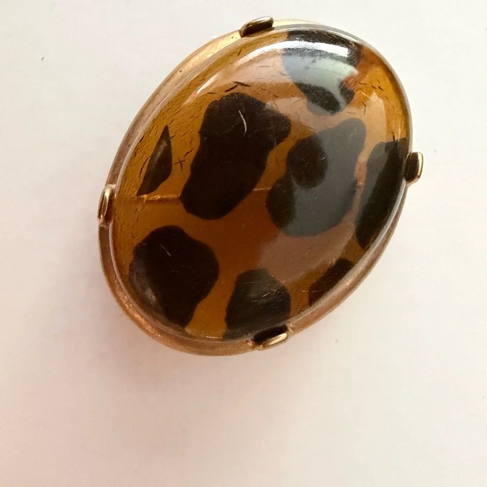 M Jent Vintage Leopard Clip-On Earrings and Pendant - Picture 4 of 7